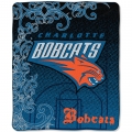 Charlotte Bobcats NBA Micro Raschel Blanket 50" x 60"