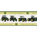 John Deere Modern Tractor Wallpaper Border