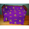 LSU Louisiana State Tigers Crib Bed in a Bag - Purple