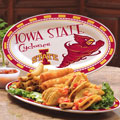 Iowa State Cyclones NCAA College 12" Ceramic Oval Platter