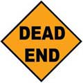 DEAD END - Contemporary mount print with beveled edge
