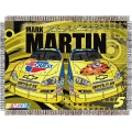 Mark Martin #8 NASCAR "Flash" 48" x 60" Metallic Tapestry Throw
