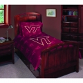 Virginia Tech Hokies NCAA College Twin Comforter Set 63" x 86"