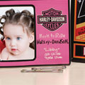 Harley Davidson Motorcycle Pink Ceramic Picture Frame