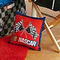 NASCAR In The Race Toss Pillow Square