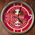 Virginia Tech Hokies NCAA College 12" Chrome Wall Clock