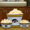 Iowa Hawkeyes NCAA College Melamine 3 Bowl Serving Set