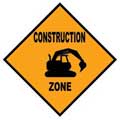 CONSTRUCTION ZONE SIGN