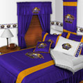 LSU Louisiana State Tigers Side Lines Comforter / Sheet Set