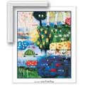 36 Views of the Turtle Pond - Contemporary mount print with beveled edge