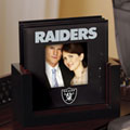 Oakland Raiders NFL Art Glass Photo Frame Coaster Set