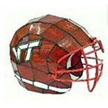 NCAA Virginia Tech Hokies Stained Glass Football Helmet Lamp