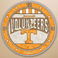 Tennessee Vols NCAA College 12" Round Art Glass Wall Clock