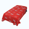 Nebraska Huskers 100% Cotton Sateen Twin XL Dorm Sheet Set - Red